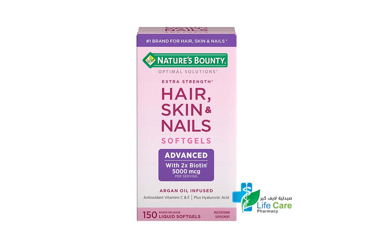 NATURES BOUNTY HAIR SKIN NAILS 150 SOFTGELS - Life Care Pharmacy
