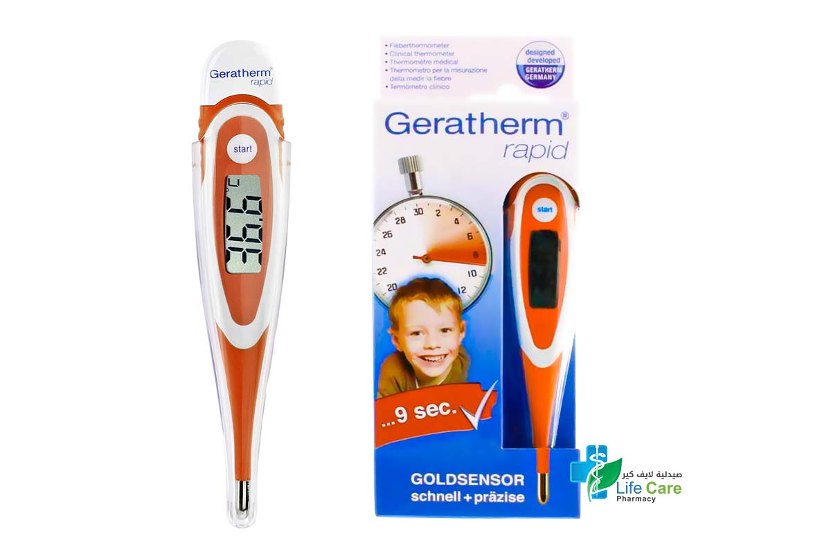 GERATHERM RAPID DIGITAL THERMOMETER 9 SECONDS - Life Care Pharmacy