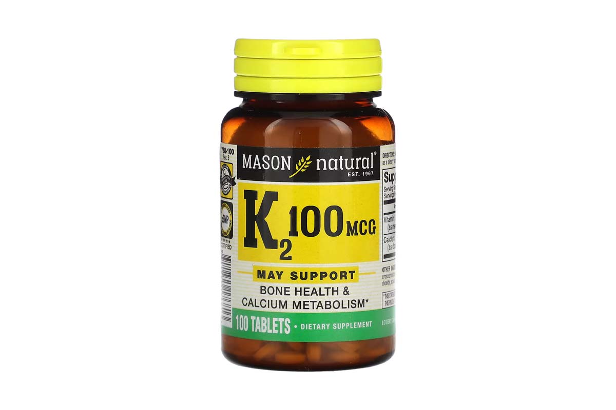 MASON NATURAL VITAMIN K2 100MCG 100 TABLET - Life Care Pharmacy
