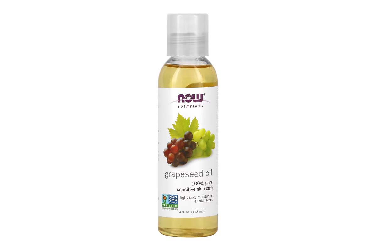 NOW GRAPESEED OIL SENSITIVE SKIN CARE 100% PURE 118 ML - Life Care Pharmacy