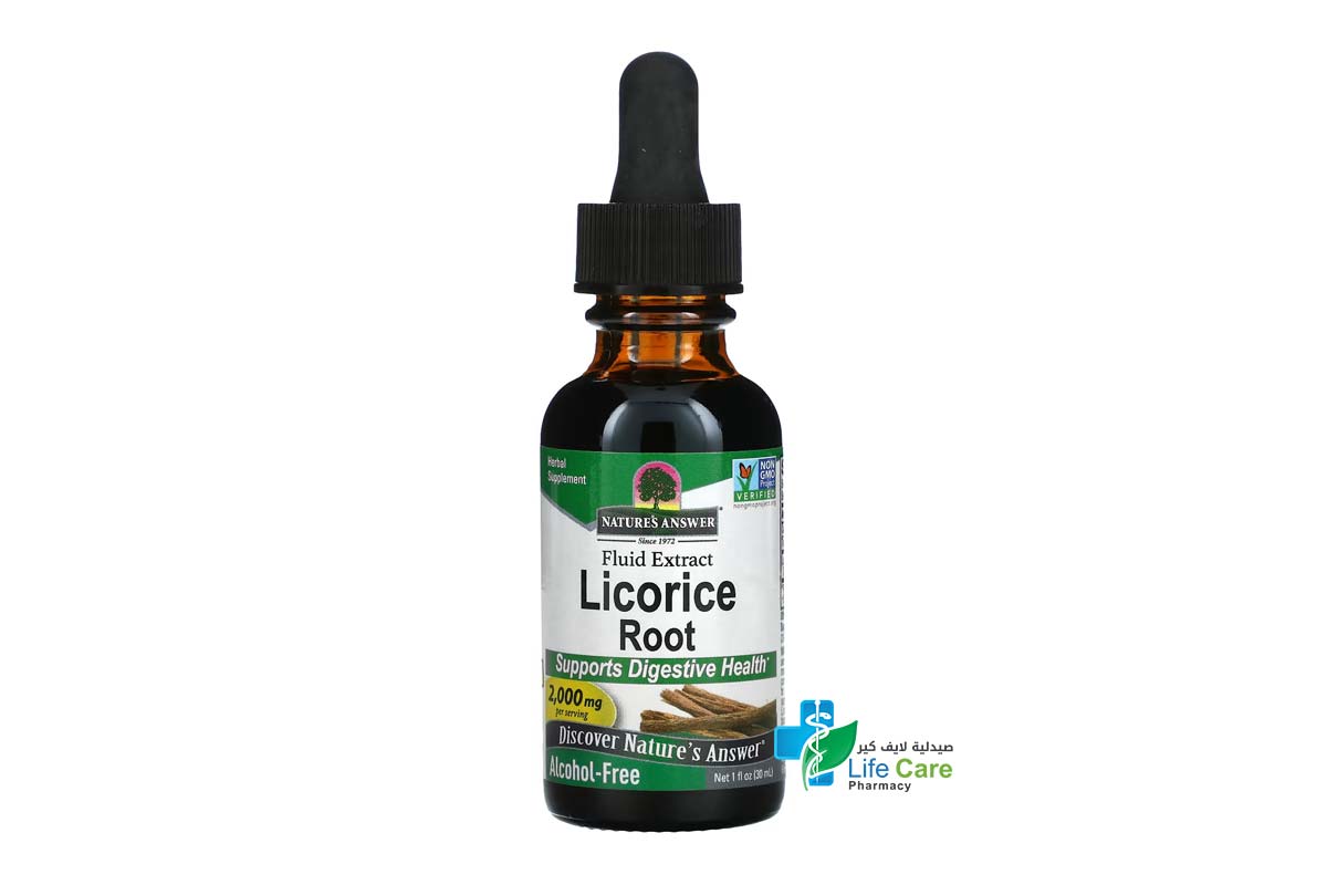 NATURES ANSWER LICORICE ROOT 30 ML - Life Care Pharmacy