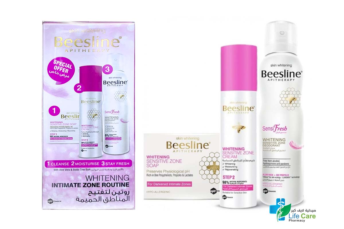 BOX BEESLINE WHITENING INTIMATE ZONE ROUTINE 3 IN 1 - Life Care Pharmacy