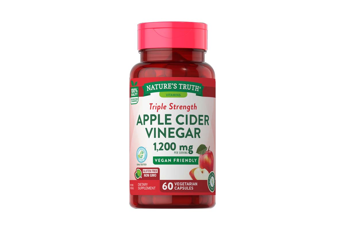ناتشرز تروث خل التفاح 1200 مجم 60 كبسولة نباتية - صيدلية لايف كير