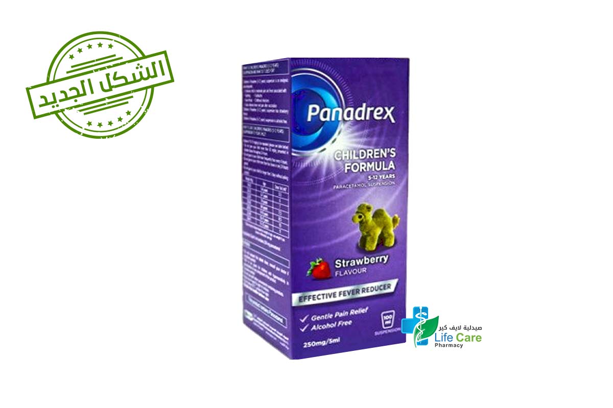 PANADREX SYRUP CHILDRENS 5 TO 12 YEARS 250 ML 5 ML 100 ML - Life Care Pharmacy