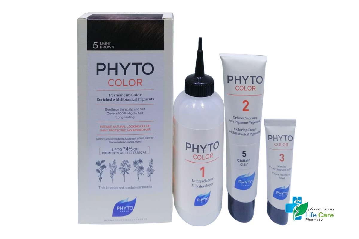 PHYTO COLOR NO 5 LIGHT BROWN - Life Care Pharmacy