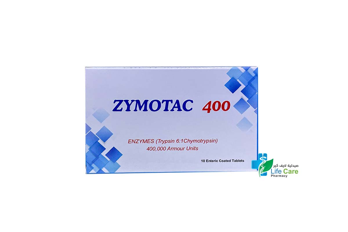 ZYMOTAC 400 MG 10 TABLETS - Life Care Pharmacy