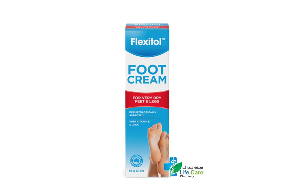 FLEXITOL FOOT CREAM FOR VERY DRY FEET AND LEGS 85GM - Life Care Pharmacy