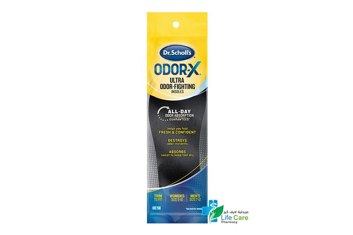 DR SCHOLLS ODOR X ULTRA ODOR FIGHTING FOR MEN AND WOMEN - Life Care Pharmacy
