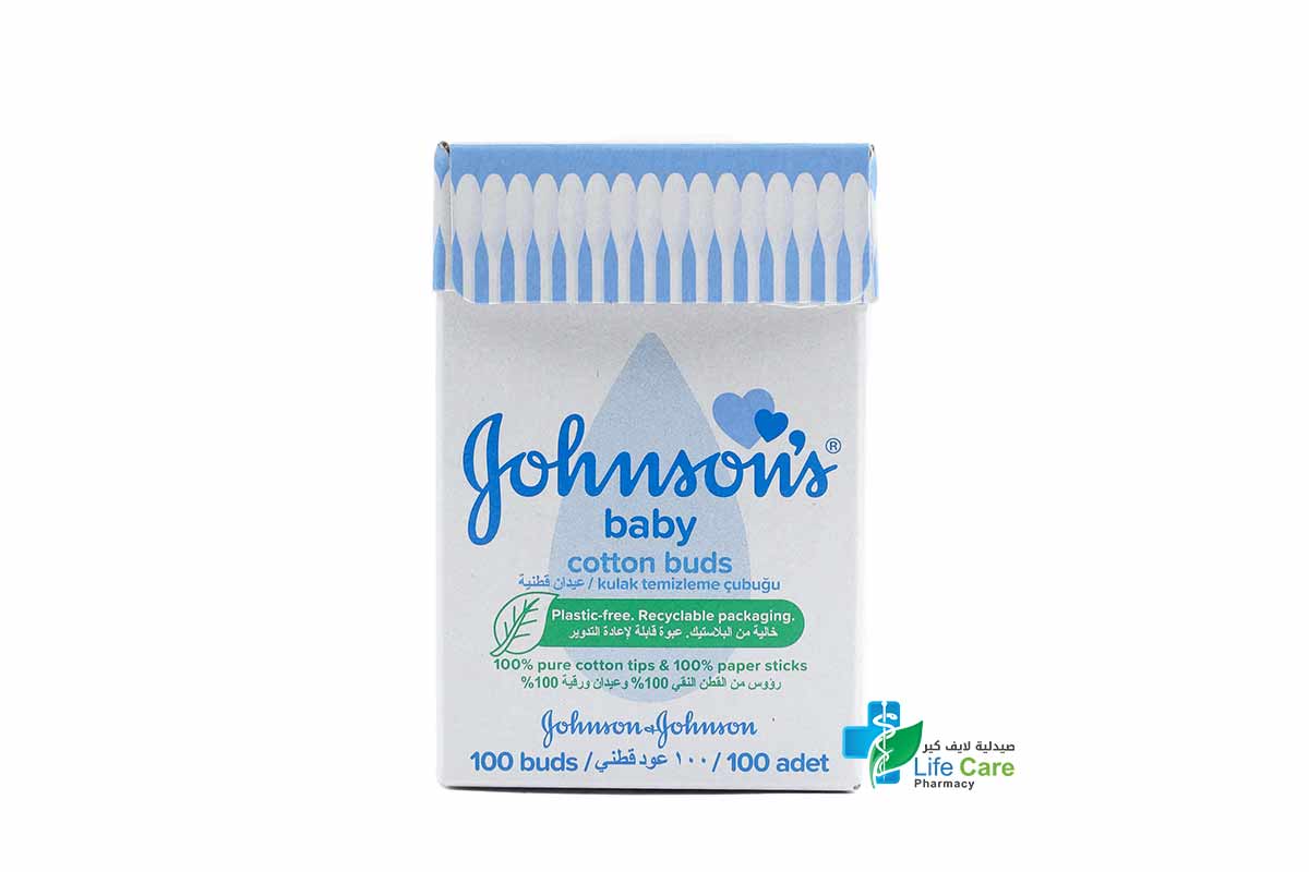 JOHNSONS BABY COTTON PUDS 100 PCS - Life Care Pharmacy