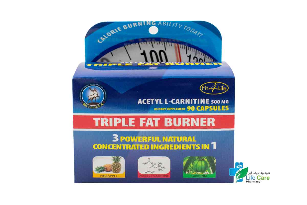 FIT4LIFE TRIPLE FAT BURNER 90 CAPSULES - Life Care Pharmacy