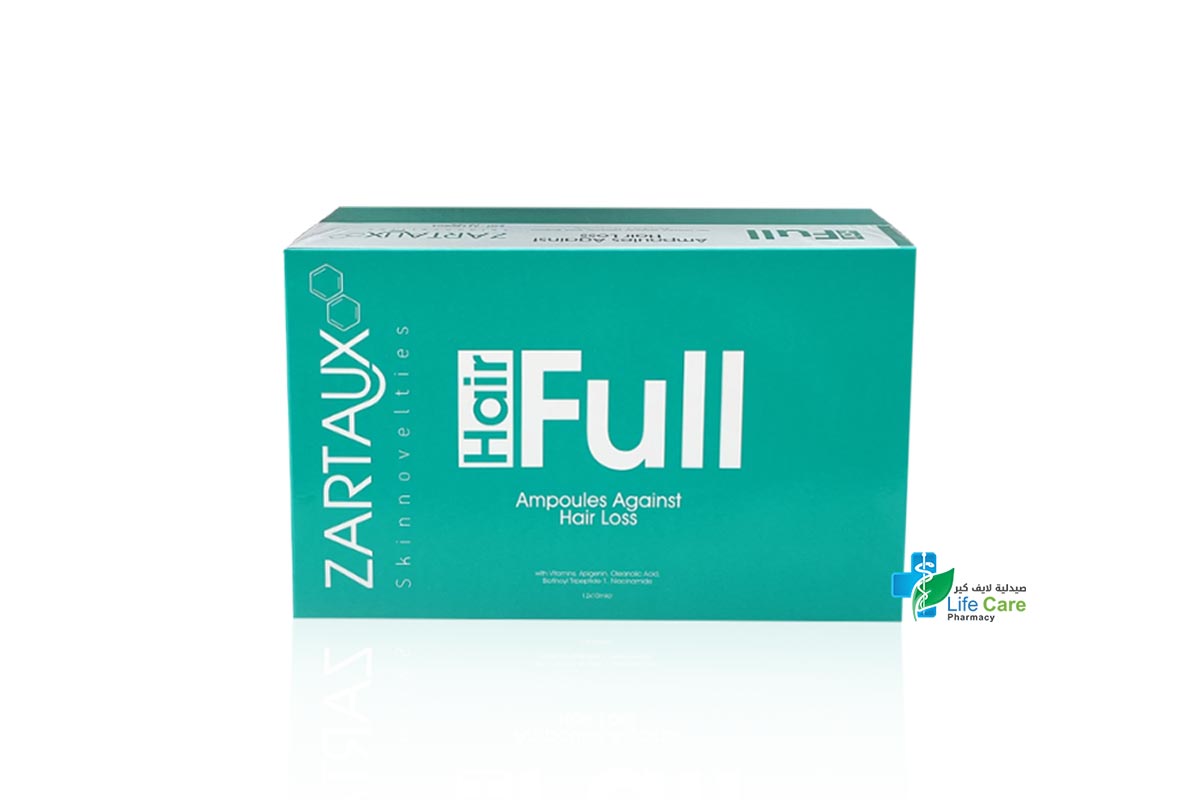 ZARTAUX HAIR FULL AMPOULES 12X10 ML - Life Care Pharmacy