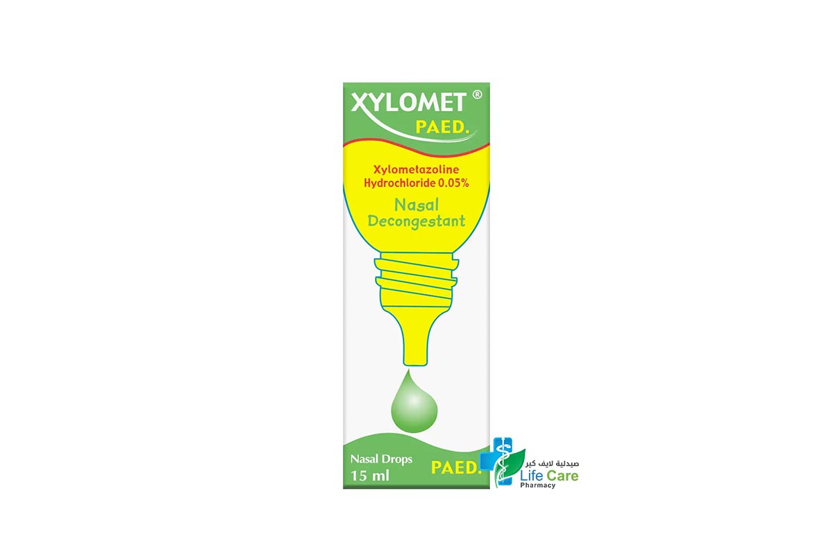 XYLOMET PAED 0.05% NASAL DROPS 15 ML - Life Care Pharmacy
