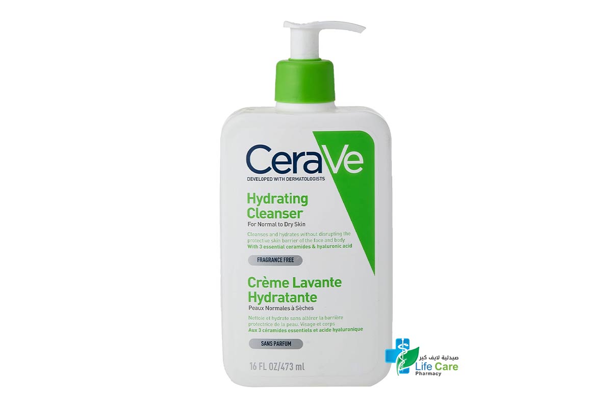 CERAVE HYDRATING CLEANSER 473 ML - Life Care Pharmacy