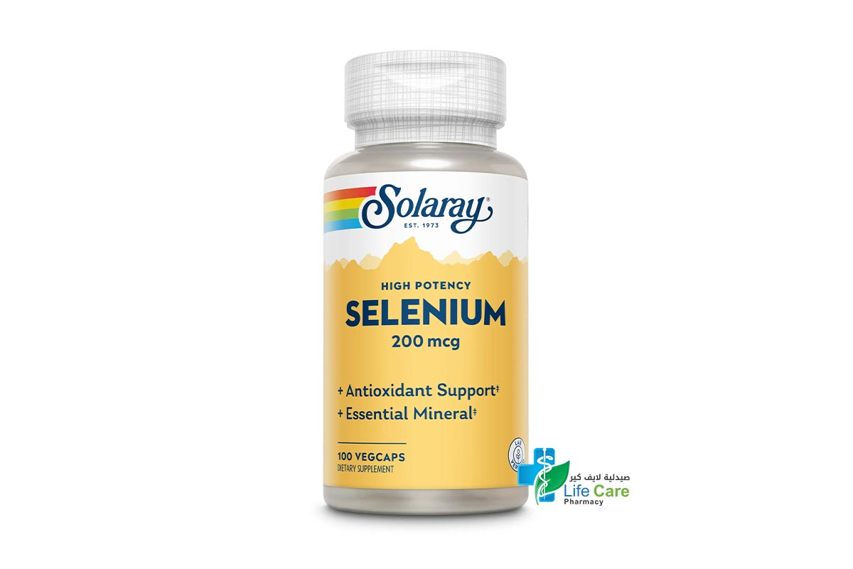 سولاراي سيلينيوم 200 مجم 100 قرص - صيدلية لايف كير