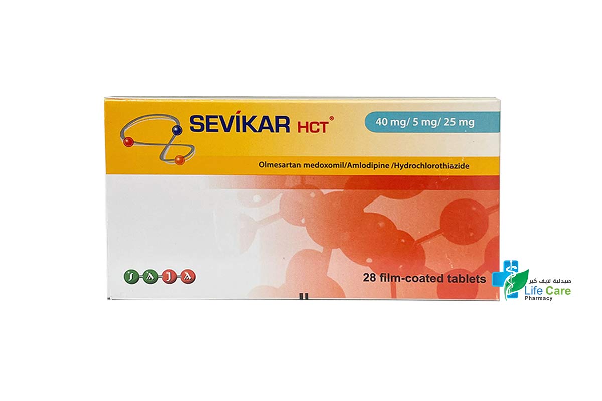 SEVIKAR HCT 40MG 5MG 25MG 28 TABLETS - Life Care Pharmacy