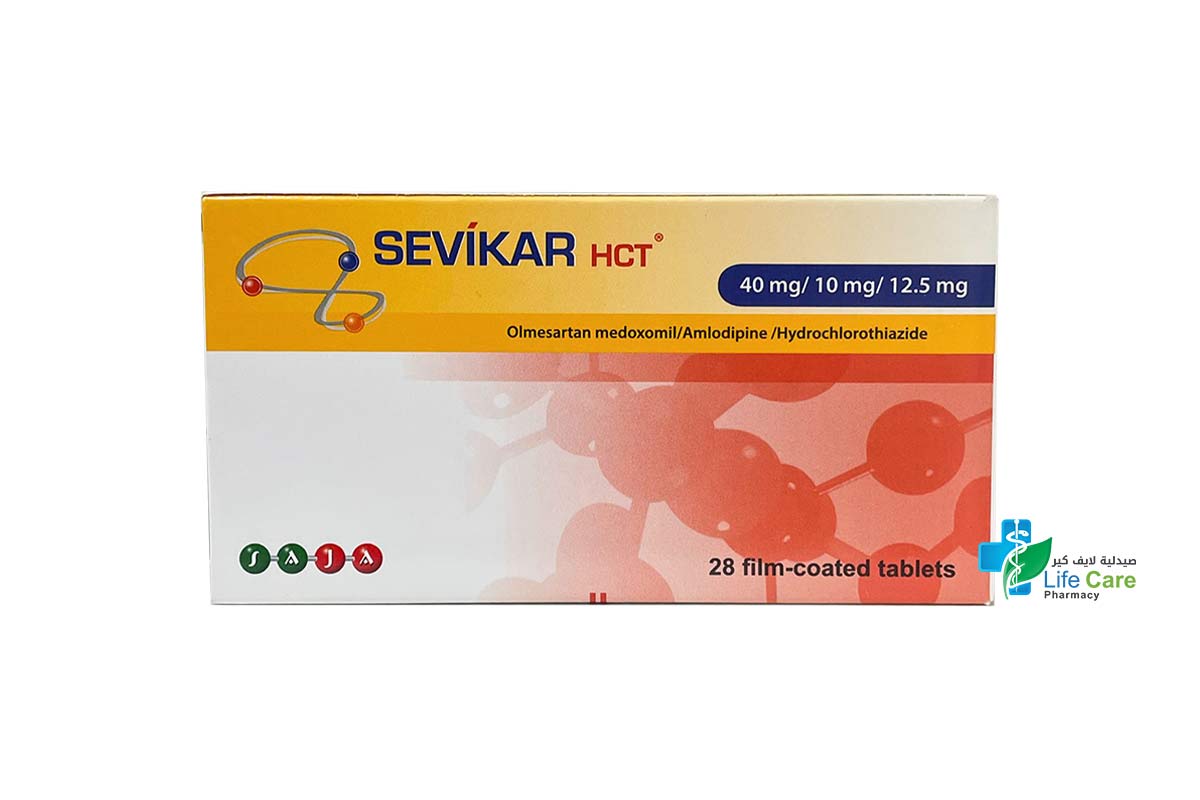 SEVIKAR HCT 40MG 10MG 12.5MG 28 TABLETS - Life Care Pharmacy