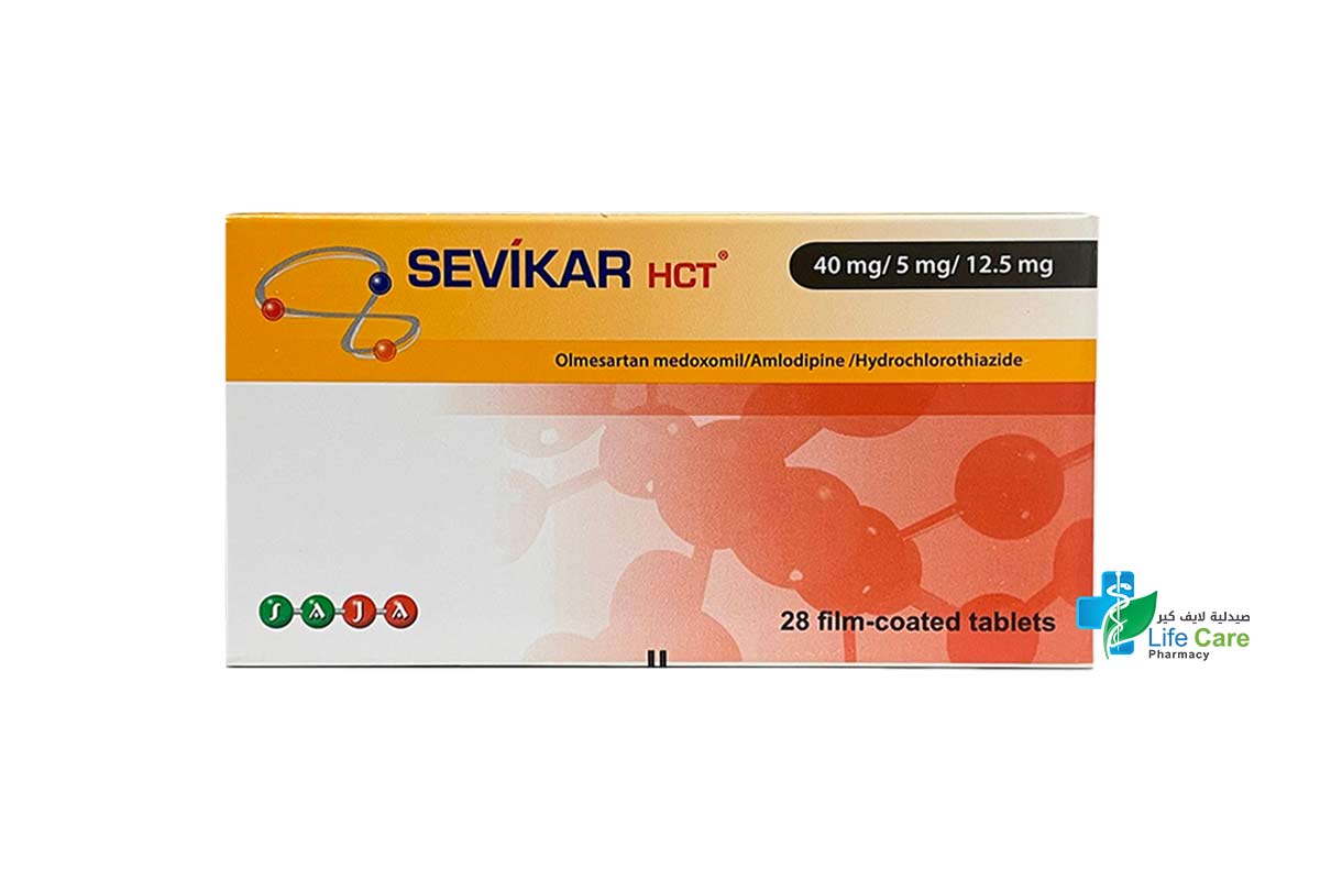 SEVIKAR HCT 40MG 5MG 12.5MG 28 TABLETS - Life Care Pharmacy