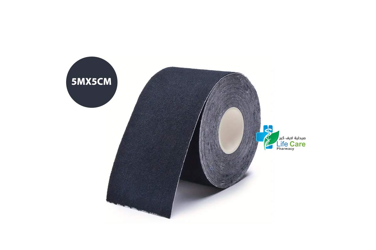 FADOMED KINESIOLOGISCHES BLACK TAPE 5MX5CM - Life Care Pharmacy
