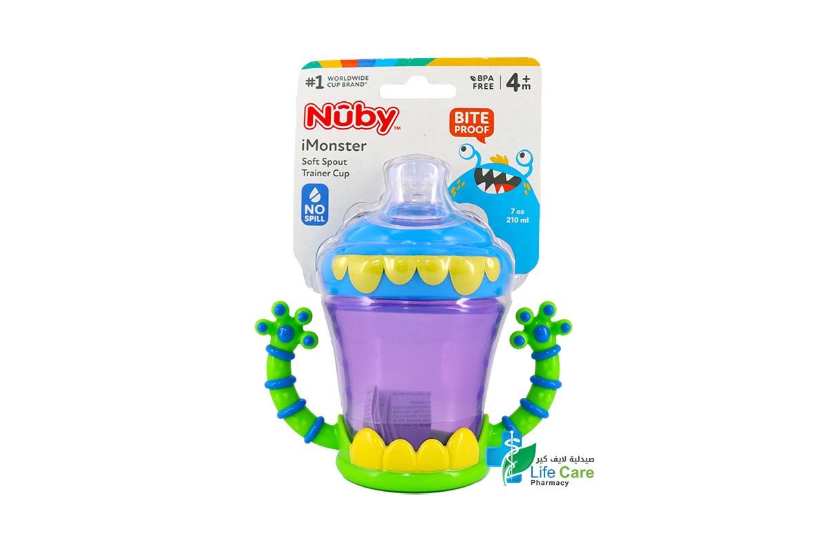 NUK IMONSTER GRIP N SIP CUP 4 MONTH PLUS 210ML - Life Care Pharmacy