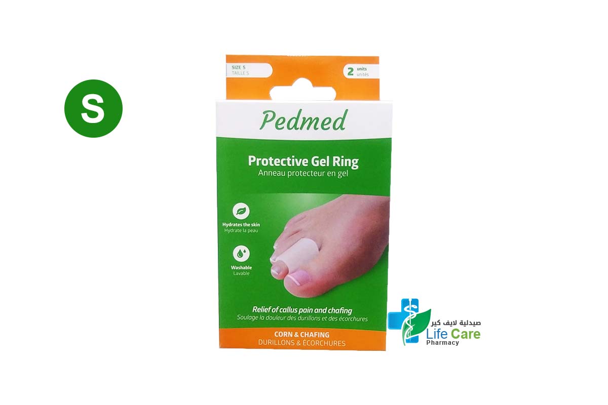 PEDMED PROTECTIVE GEL RING 2 UNITS SIZE SMALL - Life Care Pharmacy