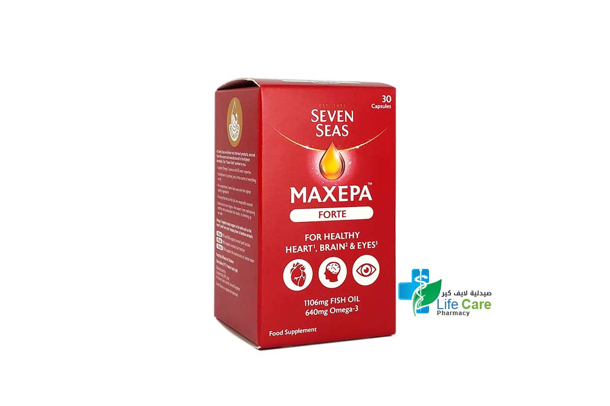 SEVEN SEAS MAXEPA FORTE OEMGA 3 - 640MG 30 CAPSULES - Life Care Pharmacy