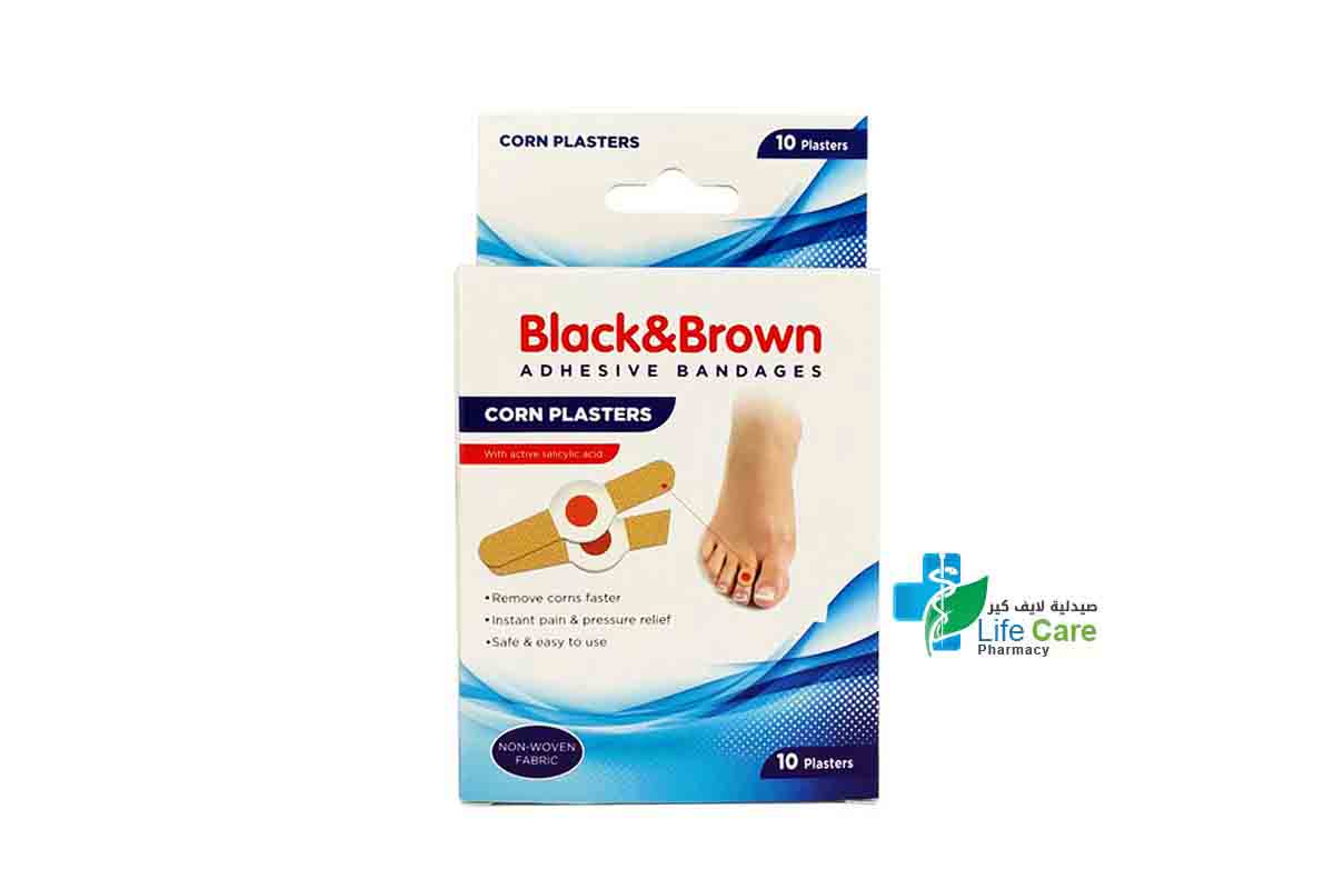 BLACK AND BROWN CORN PLASTERS 10 PLASTERS - Life Care Pharmacy