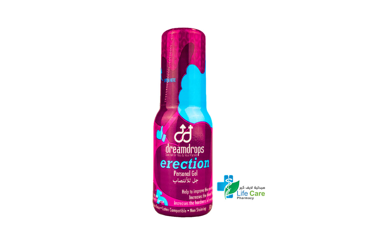 DREAM DROPS ERECTION PERSONAL GEL 50 ML - Life Care Pharmacy