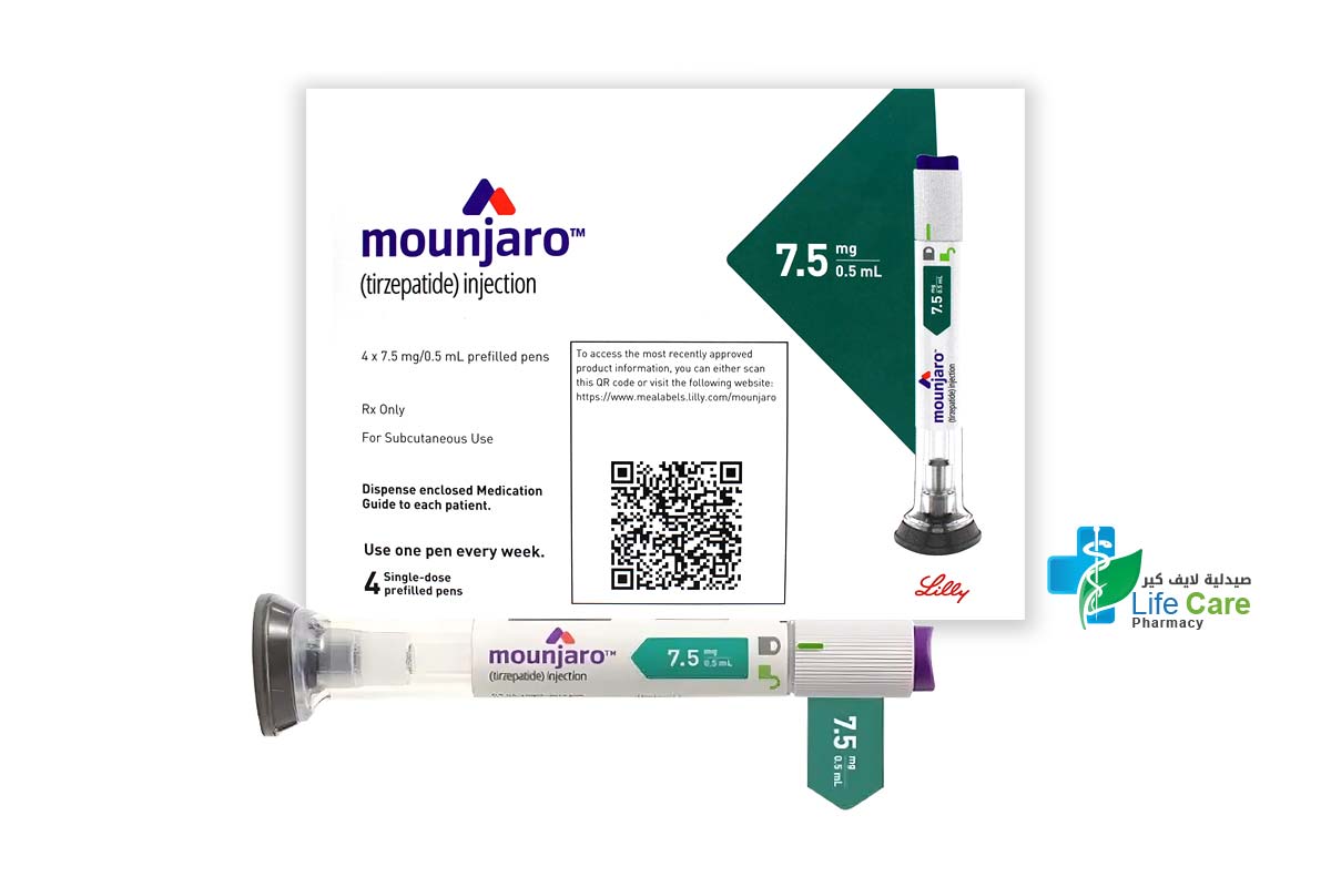 MOUNJARO SOLUTION FOR INJECTION 7.5MG 0.5ML 4 PENS - Life Care Pharmacy