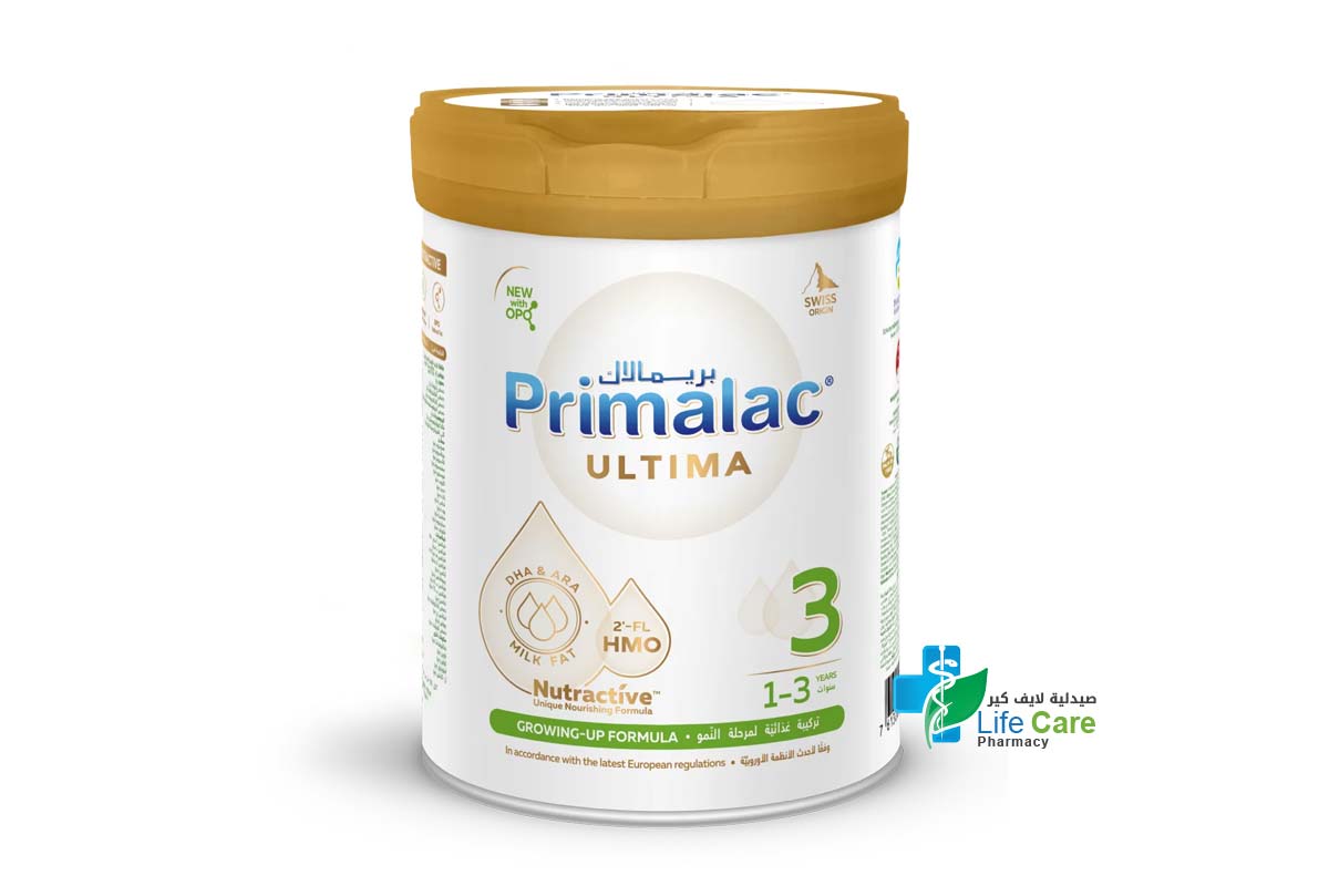 PRIMALAC ULTIMA NO 3 FROM 1 TO 3 YEARS 900 GM - Life Care Pharmacy