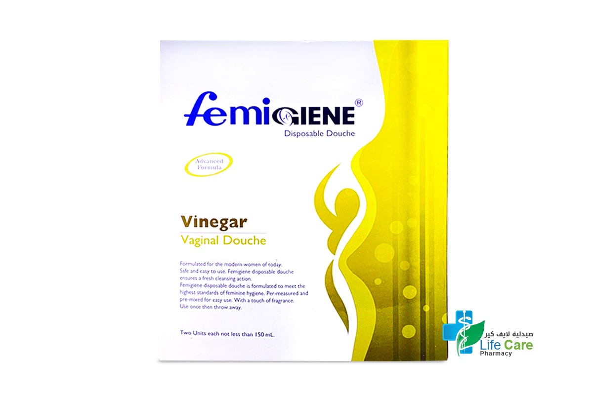 FEMIGIENE VINEGAR VAGINAL DOUCHE 2X150 ML - Life Care Pharmacy
