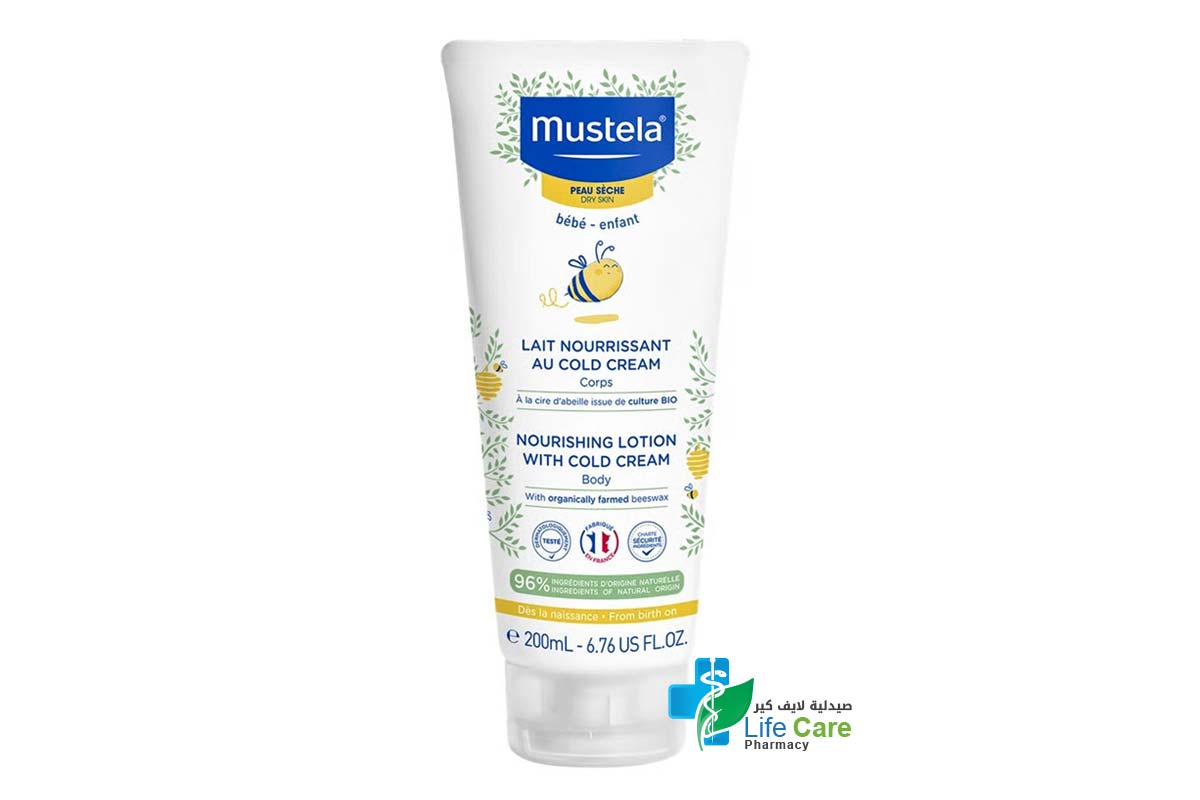 MUSTELA NOURISHING LOTION WITH COLD CREAM 200 ML - Life Care Pharmacy