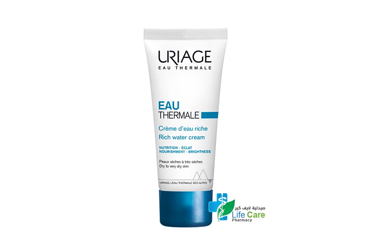 URIAGE EAU THERMALE RICH WATER CREAM 40ML - Life Care Pharmacy